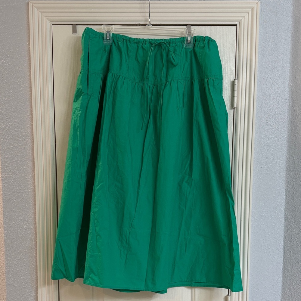 Banana Republic Emerald Green A-Line Skirt